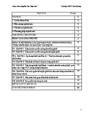 Chuyên đề Sinh học Lớp 12 Phân dạng bài tập phần di truyền quần thể - Nguyễn Thị Thúy Mai